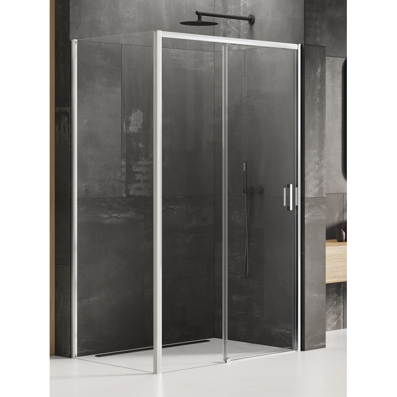 KABINA PRIME 1D PROSTOKĄTNA L 100x80x200 CZYSTE 6mm POWŁOKA CHROM POŁYSK NEW TRENDY K-1197