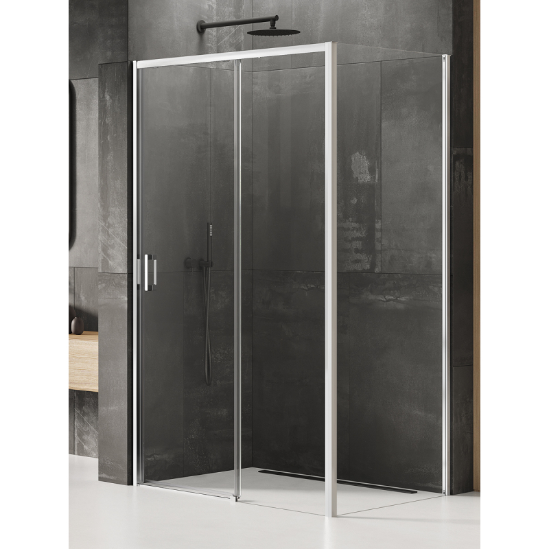 KABINA PRIME 1D PROSTOKĄTNA P 140x70x200 CZYSTE 6mm POWŁOKA CHROM POŁYSK NEW TRENDY K-1240