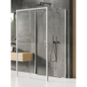 NZ2 KABINA PRIME 1D PROSTOKĄTNA PRZYŚCIENNA L 100x90x200 CZYSTE 6mm POWŁOKA CHROM POŁYSK NEW TRENDY K-0814