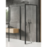 NZ2 KABINA PRIME BLACK 1D PROSTOKĄTNA PRZYŚCIENNA P 110x100x200 CZYSTE 6mm POWŁOKA CZARNY MAT NEW TRENDY K-0983