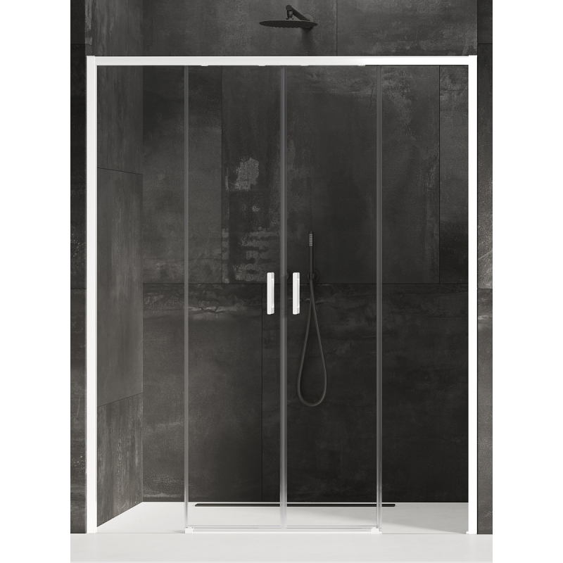 NZ4 DRZWI WNĘKOWE PRIME WHITE 2D U 140x200 CZYSTE 6mm POWŁOKA BIAŁY  NEW TRENDY D-0435A