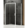 NZ4 KABINA PRIME WHITE 1D PROSTOKĄTNA L 140x70x200 CZYSTE 6mm POWŁOKA BIAŁY  NEW TRENDY D-0408A/D-0218B