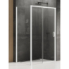 NZ4 KABINA PRIME WHITE 1D PROSTOKĄTNA L 150x80x200 CZYSTE 6mm POWŁOKA BIAŁY  NEW TRENDY K-1377