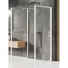 NZ4 KABINA PRIME WHITE 1D PROSTOKĄTNA PRZYŚCIENNA L 120x90x200 CZYSTE 6mm POWŁOKA BIAŁY  NEW TRENDY K-1422