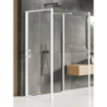 NZ4 KABINA PRIME WHITE 1D PROSTOKĄTNA PRZYŚCIENNA P 100x90x200 CZYSTE 6mm POWŁOKA BIAŁY  NEW TRENDY K-1426