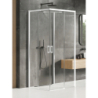 NZ4 KABINA PRIME WHITE 2D PROSTOKĄTNA PRZYŚCIENNA L 100x90x200 CZYSTE 6mm POWŁOKA BIAŁY  NEW TRENDY K-1098