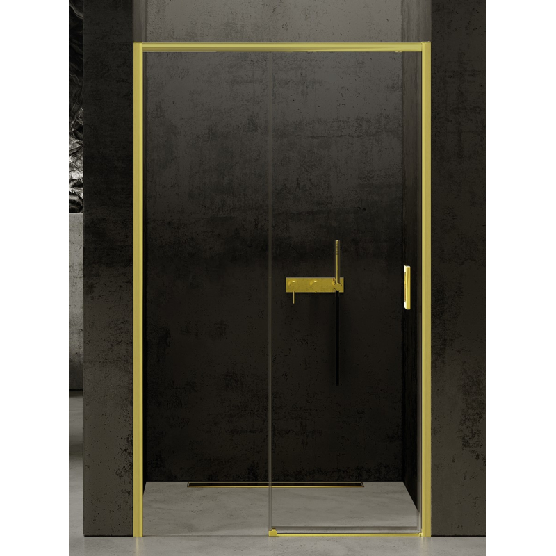 NZ4 DRZWI WNĘKOWE PRIME LIGHT GOLD 1D L 130x200 CZYSTE 6mm POWŁOKA LIGHT GOLD POŁYSK NEW TRENDY D-0426A