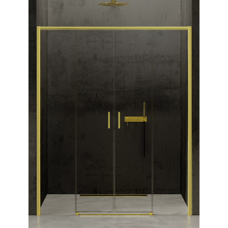 NZ4 DRZWI WNĘKOWE PRIME LIGHT GOLD 2D U 150x200 CZYSTE 6mm POWŁOKA LIGHT GOLD POŁYSK NEW TRENDY D-0444A