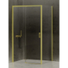 NZ4 KABINA PRIME LIGHT GOLD 1D PROSTOKĄTNA L 150x80x200 CZYSTE 6mm POWŁOKA LIGHT GOLD POŁYSK NEW TRENDY D-0430A/D-0223B