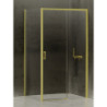 NZ4 KABINA PRIME LIGHT GOLD 1D PROSTOKĄTNA P 100x70x200 CZYSTE 6mm POWŁOKA LIGHT GOLD POŁYSK NEW TRENDY D-0421A/D-0222B