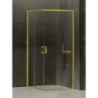 NZ4 KABINA PRIME LIGHT GOLD 2D PROSTOKĄTNA  90x100x200 CZYSTE 6mm POWŁOKA LIGHT GOLD POŁYSK NEW TRENDY D-0418A/D-0421A