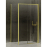 NZ4 KABINA PRIME LIGHT GOLD 1D PROSTOKĄTNA L 100x80x200 CZYSTE 6mm POWŁOKA LIGHT GOLD POŁYSK NEW TRENDY K-1437