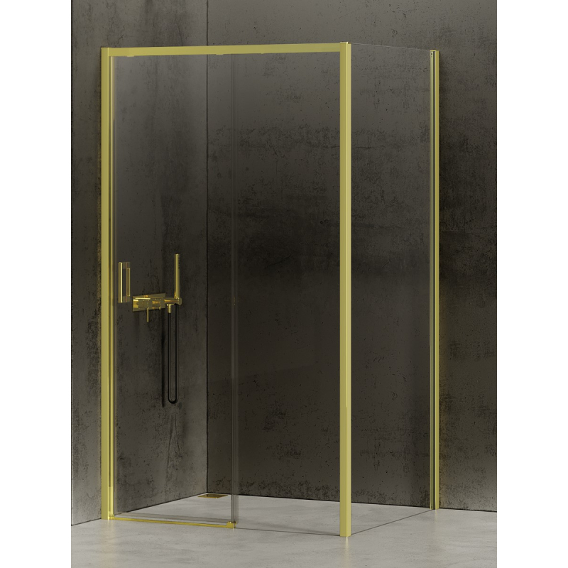 NZ4 KABINA PRIME LIGHT GOLD 1D PROSTOKĄTNA P 160x70x200 CZYSTE 6mm POWŁOKA LIGHT GOLD POŁYSK NEW TRENDY K-1488