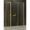 NZ4 KABINA PRIME LIGHT GOLD 1D PROSTOKĄTNA PRZYŚCIENNA L 110x90x200 CZYSTE 6mm POWŁOKA LIGHT GOLD POŁYSK NEW TRENDY K-1162