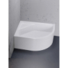 BRODZIK NEW MAXIMA ASYMETRYCZNY L BIAŁY AKRYLOWY 100x80x41 BIAŁY   NEW TRENDY B-0386