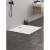 BRODZIK NEX KWADRATOWY BIAŁY KONGLOMERATOWY 100x100x3,5 BIAŁY   NEW TRENDY B-0455