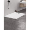 BRODZIK NEX PROSTOKĄTNY BIAŁY KONGLOMERATOWY 110x80x3,5 BIAŁY   NEW TRENDY B-0459
