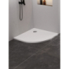 BRODZIK NEX PÓŁOKRĄGŁY BIAŁY KONGLOMERATOWY 80x80x3,5 BIAŁY   NEW TRENDY B-0449