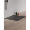 BRODZIK NEX SHADE KWADRATOWY ANTRACYT - STRUKTURA KONGLOMERATOWY 90x90x3,5 ANTRACYT STRUKTURA NEW TRENDY B-0501