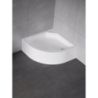 OBUDOWA ANGUS/ARTUS PÓŁOKRĄGŁY BIAŁY AKRYLOWY 80x80x25 BIAŁY  NEW TRENDY O-0144