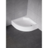 OBUDOWA ARTUS PÓŁOKRĄGŁY BIAŁY AKRYLOWY 80x80x17 BIAŁY   NEW TRENDY O-0142