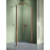 NZ2 KABINA NEW SOLEO COPPER BRUSHED WALK-IN U 90x195 CZYSTE 6mm POWŁOKA COPPER SZCZOTKOWANY NEW TRENDY K-2117