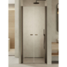 NZ2 DRZWI WNĘKOWE NEW SOLEO GUNMETAL BRUSHED 2D U 130x195 CZYSTE 6mm POWŁOKA GUNMETAL SZCZOTKOWANY NEW TRENDY D-0551A