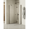 NZ2 KABINA NEW SOLEO GUNMETAL BRUSHED 1D PROSTOKĄTNA L 100x110x195 CZYSTE 6mm POWŁOKA GUNMETAL SZCZOTKOWANY NEW TRENDY K-2215
