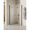 KABINA NEW SOLEO GUNMETAL BRUSHED 2D PROSTOKĄTNA  90x80x195 CZYSTE 6mm POWŁOKA GUNMETAL SZCZOTKOWANY NEW TRENDY K-2250