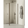 NZ2 KABINA NEW SOLEO GUNMETAL BRUSHED WALK-IN U 90x195 CZYSTE 6mm POWŁOKA GUNMETAL SZCZOTKOWANY NEW TRENDY K-2273