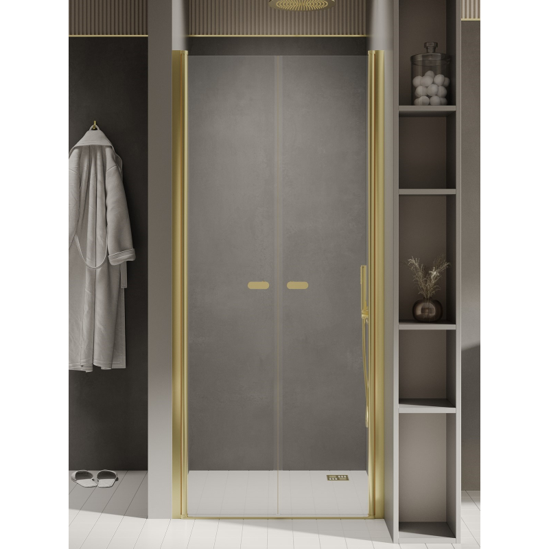 DRZWI WNĘKOWE NEW SOLEO LIGHT GOLD 2D U 110x195 CZYSTE 6mm POWŁOKA LIGHT GOLD POŁYSK NEW TRENDY D-0458A