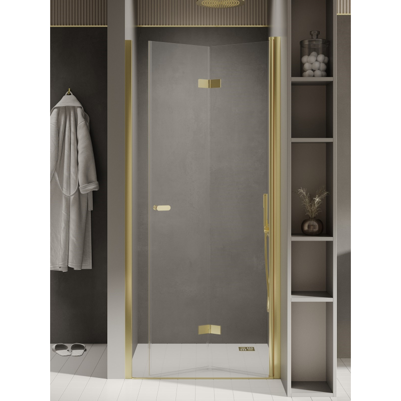 DRZWI WNĘKOWE NEW SOLEO LIGHT GOLD 1D P 90x195 CZYSTE 6mm POWŁOKA LIGHT GOLD POŁYSK NEW TRENDY D-0465A