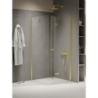 KABINA NEW SOLEO LIGHT GOLD 1D KWADRATOWA L 90x90x195 CZYSTE 6mm POWŁOKA LIGHT GOLD POŁYSK NEW TRENDY K-1909