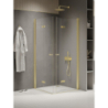 NZ2 KABINA NEW SOLEO LIGHT GOLD 2D PROSTOKĄTNA  70x80x195 CZYSTE 6mm POWŁOKA LIGHT GOLD POŁYSK NEW TRENDY K-1944