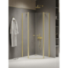 NZ2 KABINA NEW SOLEO LIGHT GOLD 2D PIĘCIOKĄTNA  80x80x195 CZYSTE 6mm POWŁOKA LIGHT GOLD POŁYSK NEW TRENDY K-1667
