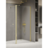 NZ4 KABINA NEW SOLEO LIGHT GOLD WALK-IN U 110x195 CZYSTE 6mm POWŁOKA LIGHT GOLD POŁYSK NEW TRENDY K-1971