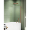 NZ4 PARAWAN NAWANNOWY NEW SOLEO COPPER BRUSHED U 50x140 CZYSTE 6mm POWŁOKA COPPER SZCZOTKOWANY NEW TRENDY P-0128