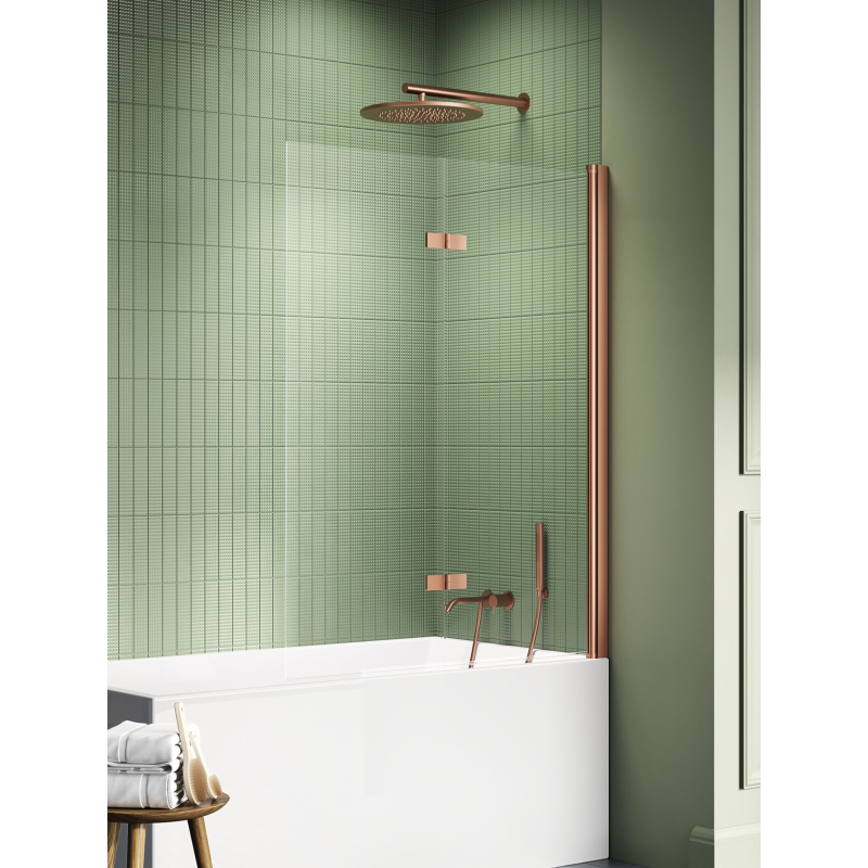 PARAWAN NAWANNOWY NEW SOLEO COPPER BRUSHED P 100x140 CZYSTE 6mm POWŁOKA COPPER SZCZOTKOWANY NEW TRENDY P-0124