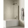 PARAWAN NAWANNOWY NEW SOLEO GUNMETAL BRUSHED U 90x140 CZYSTE 6mm POWŁOKA GUNMETAL SZCZOTKOWANY NEW TRENDY P-0140