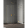 NZ4 KABINA EVENTA GOLD SHINE 1D PROSTOKĄTNA L 150x90x200 CZYSTE 8mm POWŁOKA GOLD SHINE POŁYSK NEW TRENDY EXK-4784