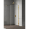 KABINA EVENTA GOLD SHINE WALK-IN U 100x200 CZYSTE 8mm POWŁOKA GOLD SHINE POŁYSK NEW TRENDY EXK-4841