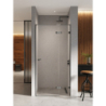 DRZWI WNĘKOWE EVENTA BLACK CHROME 1D L 120x200 CZYSTE 8mm POWŁOKA BLACK CHROME POŁYSK NEW TRENDY EXK-6135