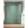 NZ4 KABINA EVENTA COPPER SHINE 1D PROSTOKĄTNA P 150x80x200 CZYSTE 8mm POWŁOKA COPPER POŁYSK NEW TRENDY EXK-6460