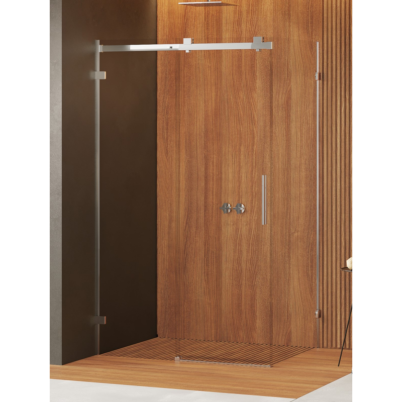 KABINA SOFTI X 1D PROSTOKĄTNA L 120x80x200 CZYSTE 8mm POWŁOKA CHROM POŁYSK NEW TRENDY EXK-5291