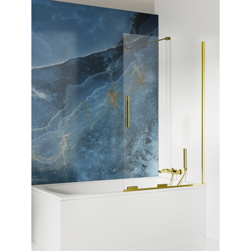 NZ4 PARAWAN NAWANNOWY SMART LIGHT GOLD 1D U 150x150 CZYSTE 8mm POWŁOKA LIGHT GOLD POŁYSK NEW TRENDY EXK-4309-WU