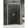 KABINA PÓŁOKRĄGŁA PRIME WHITE 2D PÓŁOKRĄGŁA  80x80x200   POWŁOKA WHITE MAT NEW TRENDY K-3560