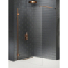 KABINA AVEXA COPPER BRUSHED WALK-IN U 90x200 CZYSTE 8mm POWŁOKA COPPER SZCZOTKOWANY NEW TRENDY EXK-7146