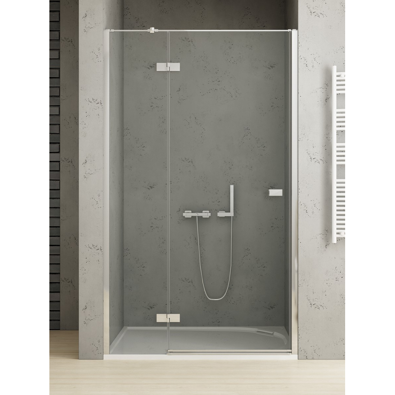 DRZWI WNĘKOWE REFLEXA 1D L 100x200 CZYSTE 6mm POWŁOKA CHROM POŁYSK NEW TRENDY EXK-5061