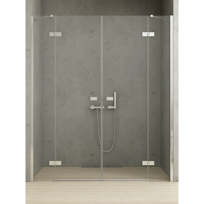 DRZWI WNĘKOWE REFLEXA 2D  210x200 CZYSTE 6mm POWŁOKA CHROM POŁYSK NEW TRENDY EXK-5074