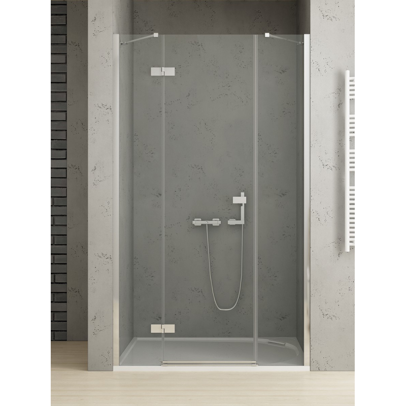 NZ2 DRZWI WNĘKOWE REFLEXA 1D L 170x200 CZYSTE 6mm POWŁOKA CHROM POŁYSK NEW TRENDY EXK-5082